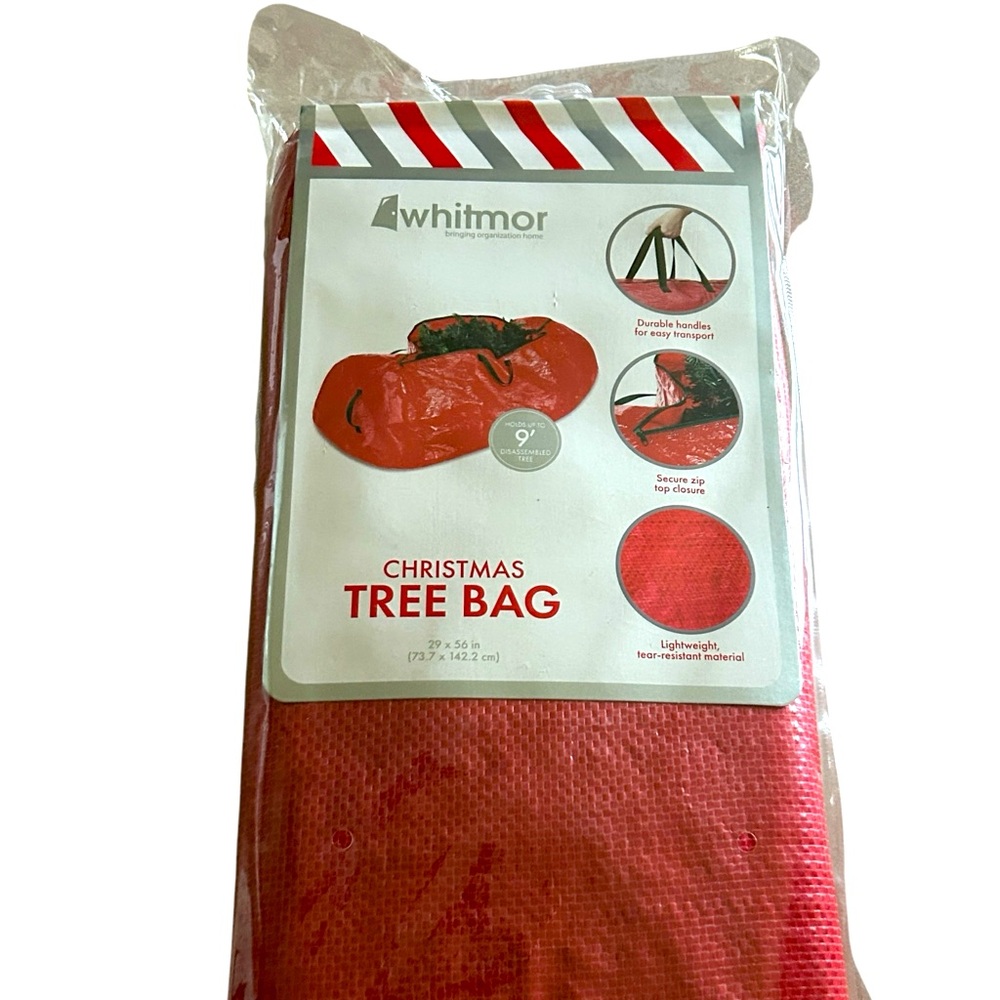 Whitmor Christmas Tree Storage Bag Large to fit up to 9ft. Tree 29 x 56 inches